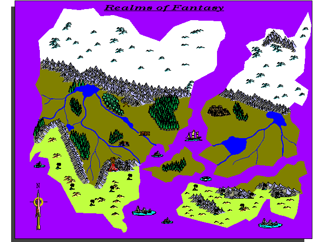 Realm map of the known world